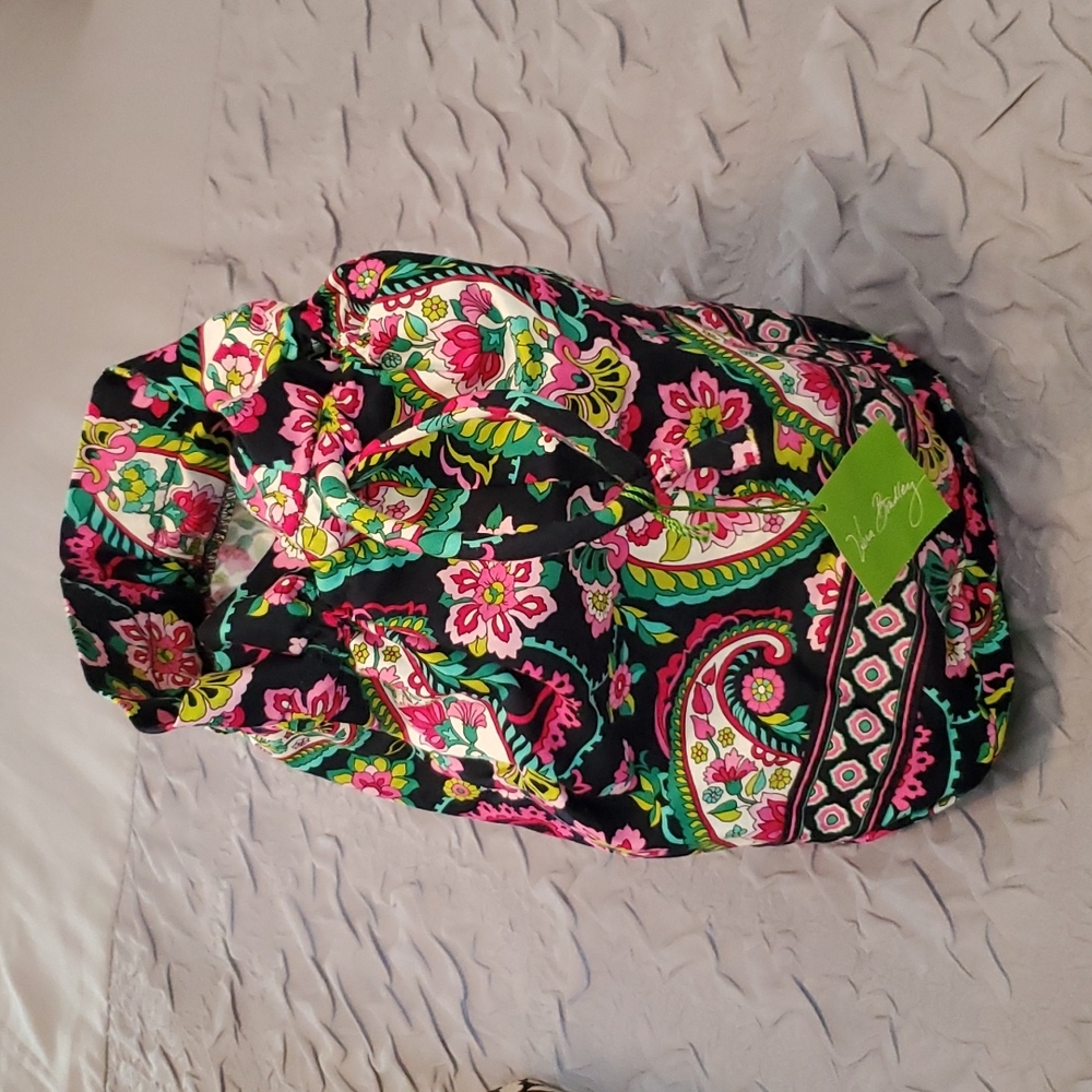 Vera Bradley Pedal Paisely Bucket-Lined Bag